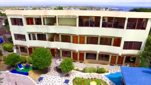 Hotel with view of harbor and ocean