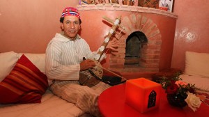 Traditional Berber music played for guests